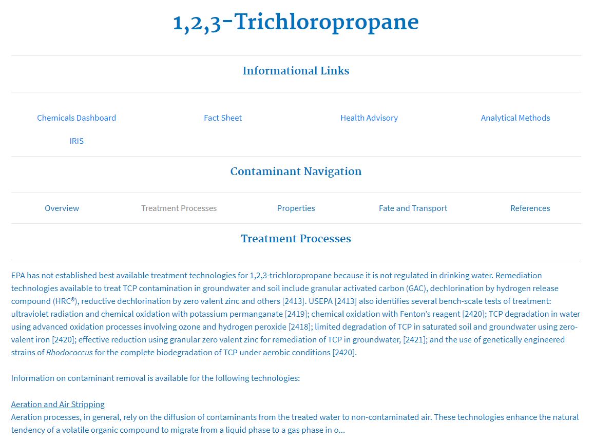 Contaminant Treatment Process